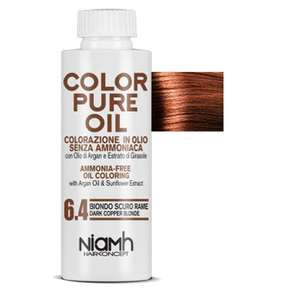 NIAMH TINTURA CAPELLI COLOR PURE OIL 6.4 BIONDO SCURO RAME - Tre Pi Profumerie