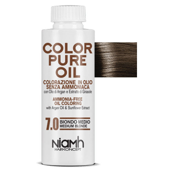 NIAMH TINTURA CAPELLI COLOR PURE OIL 7.0 BIONDO MEDIO - Tre Pi Profumerie