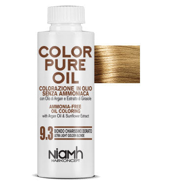 NIAMH TINTURA CAPELLI COLOR PURE OIL 9.3 BIONDO CHIARISSIMO DOR - Tre Pi Profumerie