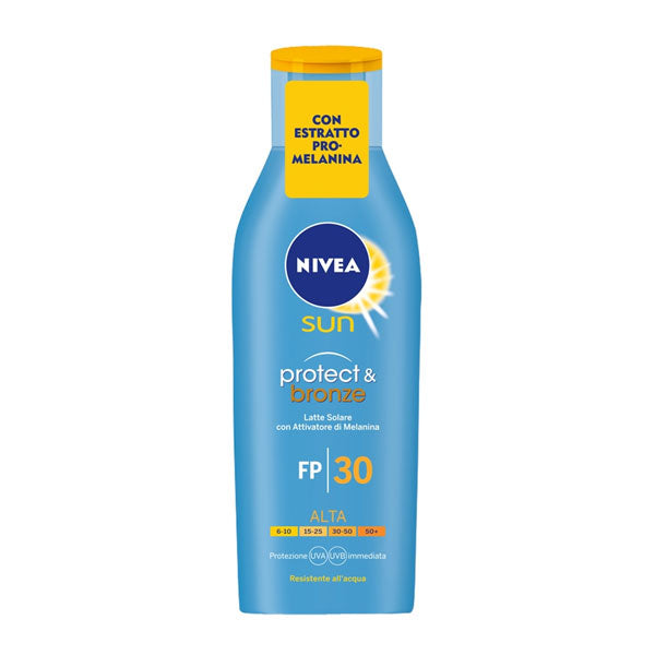 NIVEA SUN PROTECT & BRONZE LATTE SOLARE SPF 30 200 ML - Tre Pi Profumerie