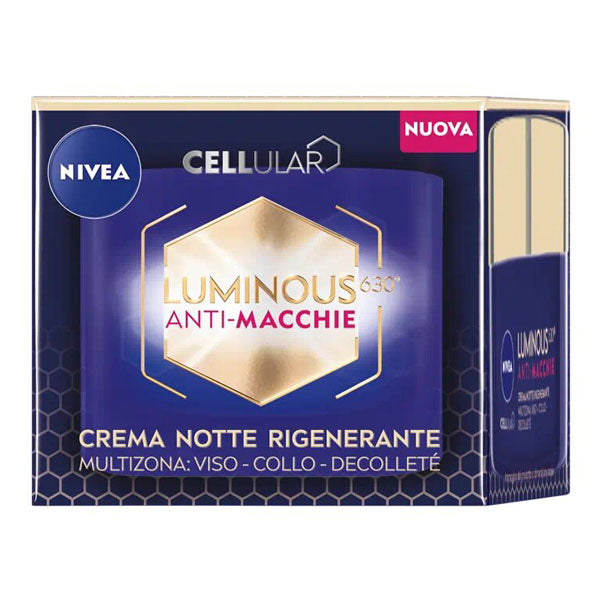 NIVEA CELLULAR LUMINOUSANTI MACCHIE CREMA NOTTE 50 ML - Tre Pi Profumerie