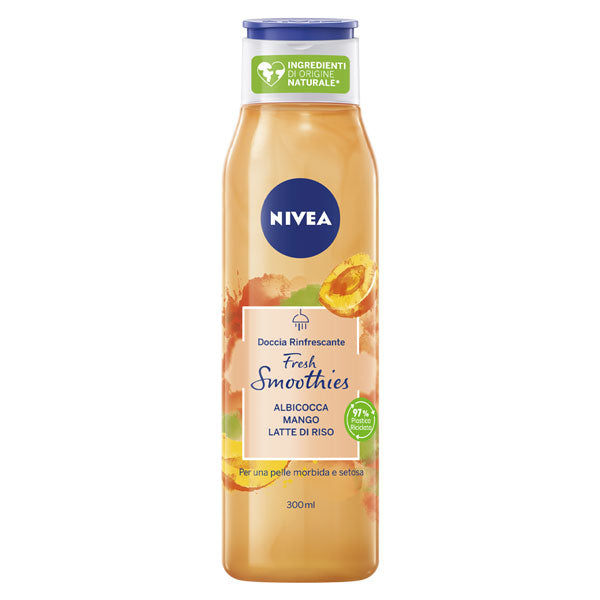 NIVEA FRESH SMOOTHIES DOCCIA RINFRESCANTE ALBICOCCA 300 ML - Tre Pi Profumerie
