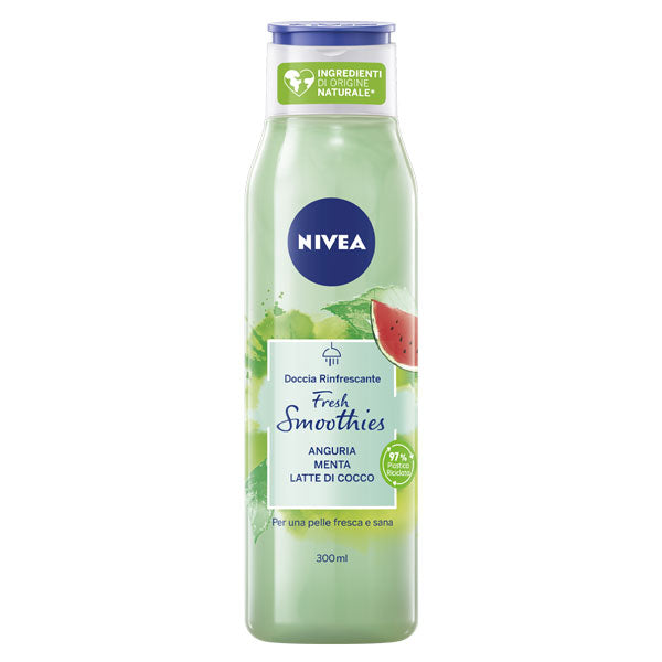 NIVEA FRESH SMOOTHIES DOCCIA RINFRESCANTE ANGURIA 300 ML - Tre Pi Profumerie