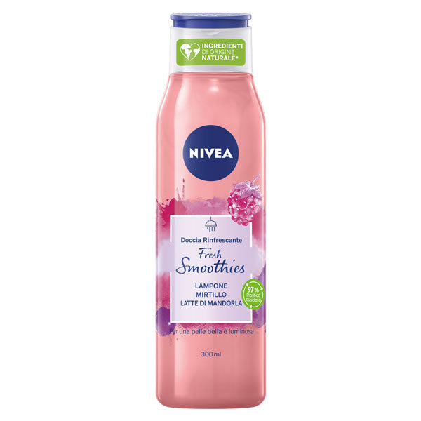 NIVEA FRESH SMOOTHIES DOCCIA RINFRESCANTE LAMPONE 300 ML - Tre Pi Profumerie
