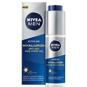 NIVEA MEN ACTIVE AGE HYALURON FACE HYDRO GEL 50 ML - Tre Pi Profumerie