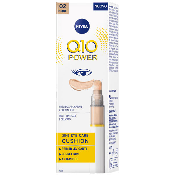 NIVEA Q10 POWER 3 IN 1 CUSHION 02 NUDE - Tre Pi Profumerie