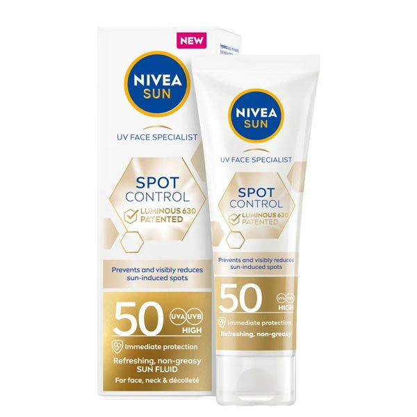 NIVEA SUN ANTI MACCHIE FLUIDO SOLARE VISO SPF 50+ 40 ML - Tre Pi Profumerie