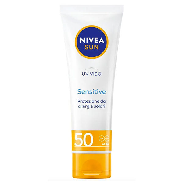 NIVEA SUN CREMA VISO PELLI SENSIBILI SPF 50 50 ML - Tre Pi Profumerie