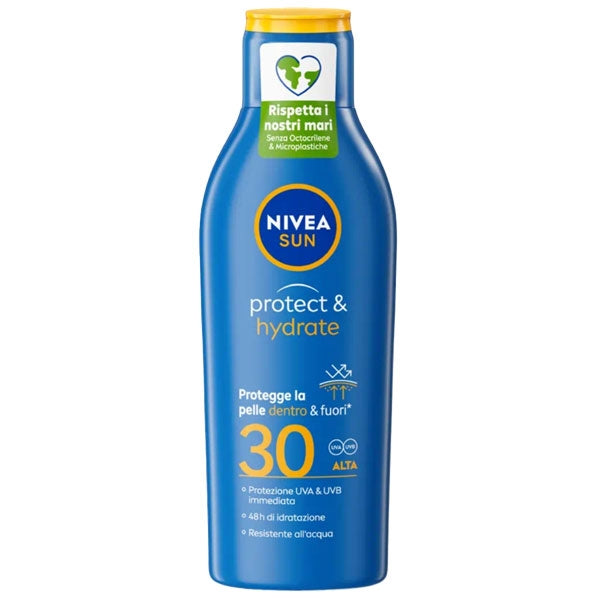 NIVEA SUN PROTECT & HYDRATE LATTE SOLARE SPF 30 200 ML - Tre Pi Profumerie
