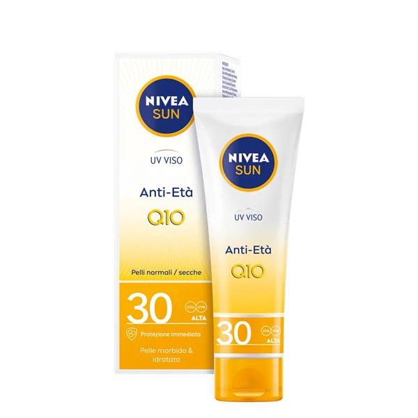 NIVEA SUN Q10 CREMA VISO ANTI-RUGHE SPF 30 50 ML - Tre Pi Profumerie