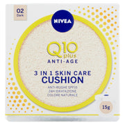 NIVEA Q10 PLUS ANTI AGE3 IN 1 SKIN CARE CUSHION DARK 15G - Tre Pi Profumerie