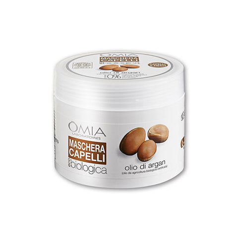 OMIA MASCHERA CAPELLI RISTRUTTURANTE CAPELLI LISCI OLIO DI ARGAN - Tre Pi Profumerie