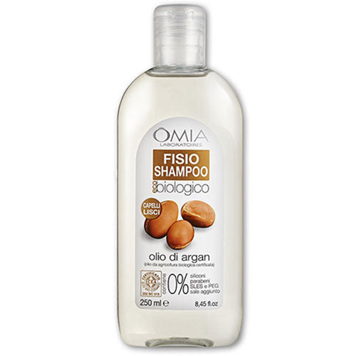 OMIA FISIO SHAMPOO CAPELLI LISCI OLIO DI ARGAN 200 ML - Tre Pi Profumerie