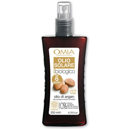 OMIA OLIO SOLARE ARGAN SPF 6 200 ML - Tre Pi Profumerie