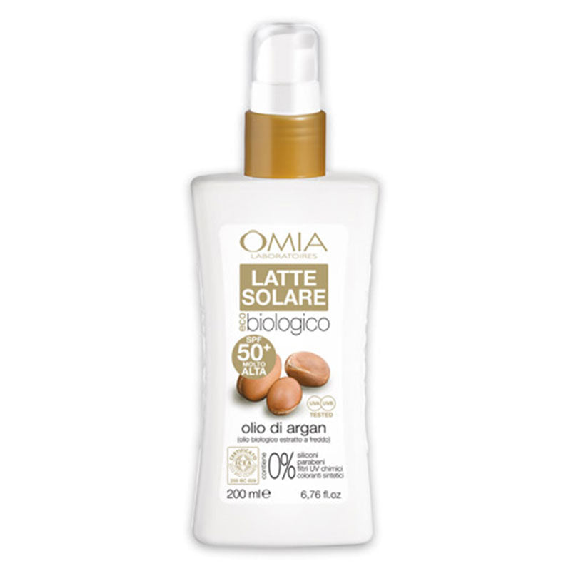 OMIA LATTE SOLARE ARGANSPF 50+ 200 ML - Tre Pi Profumerie