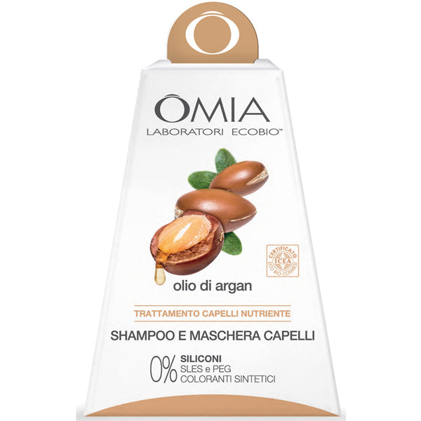 OMIA COFANETTO OLIO DI ARGAN SHAMPOO + MASCHERA CAPELLI - Tre Pi Profumerie