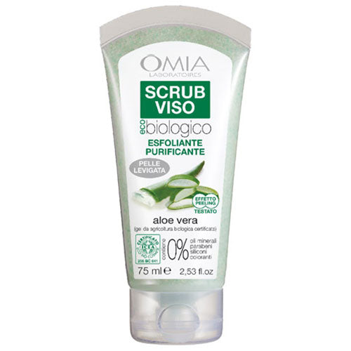 OMIA SCRUB VISO ESFOLIANTE PURIFICANTE ALOE VERA 75 ML - Tre Pi Profumerie