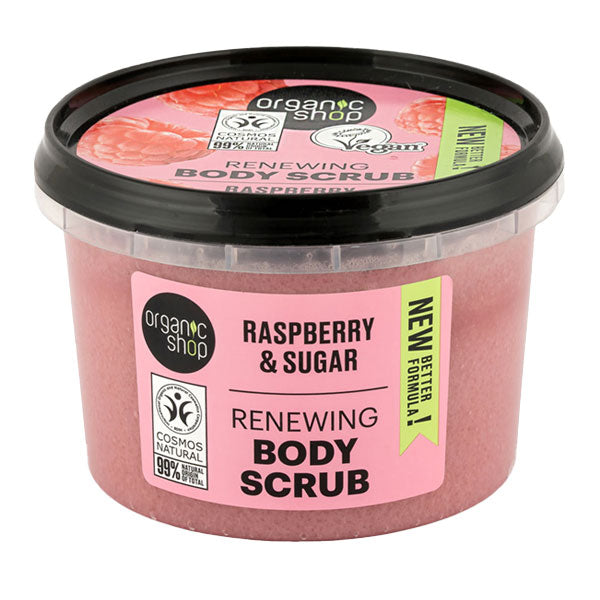 ORGANIC SHOP COFANETTO SCRUB CORPO LAMPONE + SCRUB VISO CILIEGIA - Tre Pi Profumerie