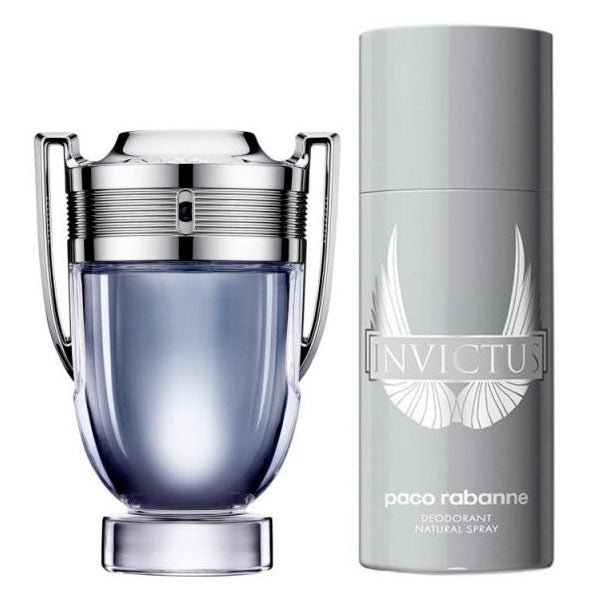 PACO RABANNE INVICTUS COFANETTO EDT 100 ML + DEO 150 ML 2023 - Tre Pi Profumerie