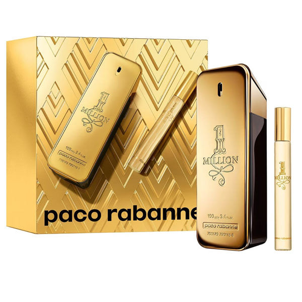 PACO RABANNE ONE MILLION COFANETTO EDT 100 ML + EDT TRAVEL 10 ML - Tre Pi Profumerie