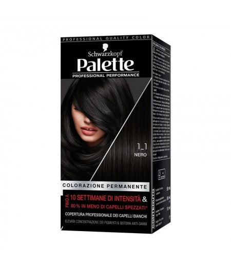 SCHWARZKOPF PALETTE NEWCOLORE CAPELLI NERO 1-1 - Tre Pi Profumerie