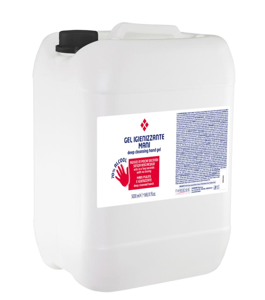 PARISIENNE GEL IGIENIZZANTE 60% ALCOOL 5000 ML - Tre Pi Profumerie