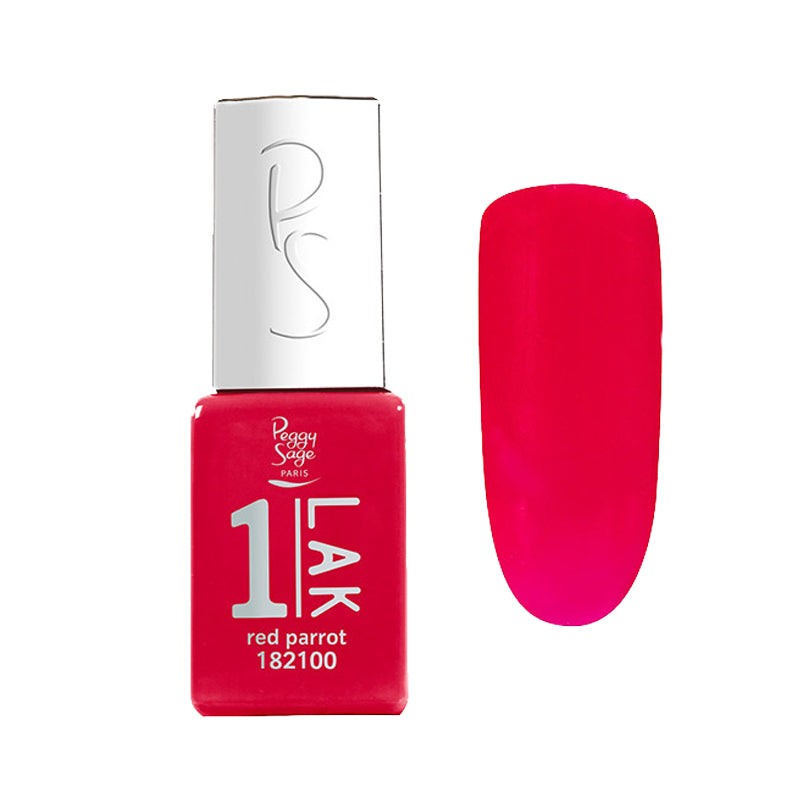 PEGGY SAGE 1-LAK 3IN1 GEL POLISH 100 RED PARROT 5ML 182100
