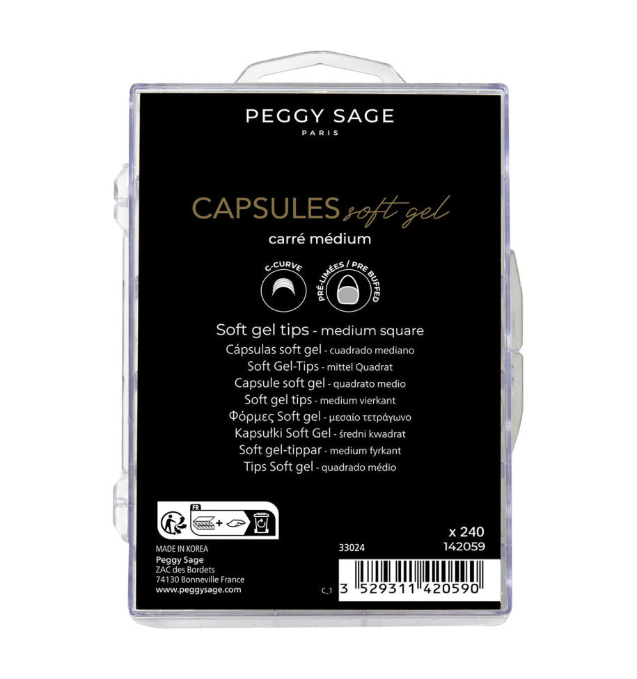 PEGGY SAGE CAPSULE SOFTGEL-UNGHIA MANDORLA CORTA 142058