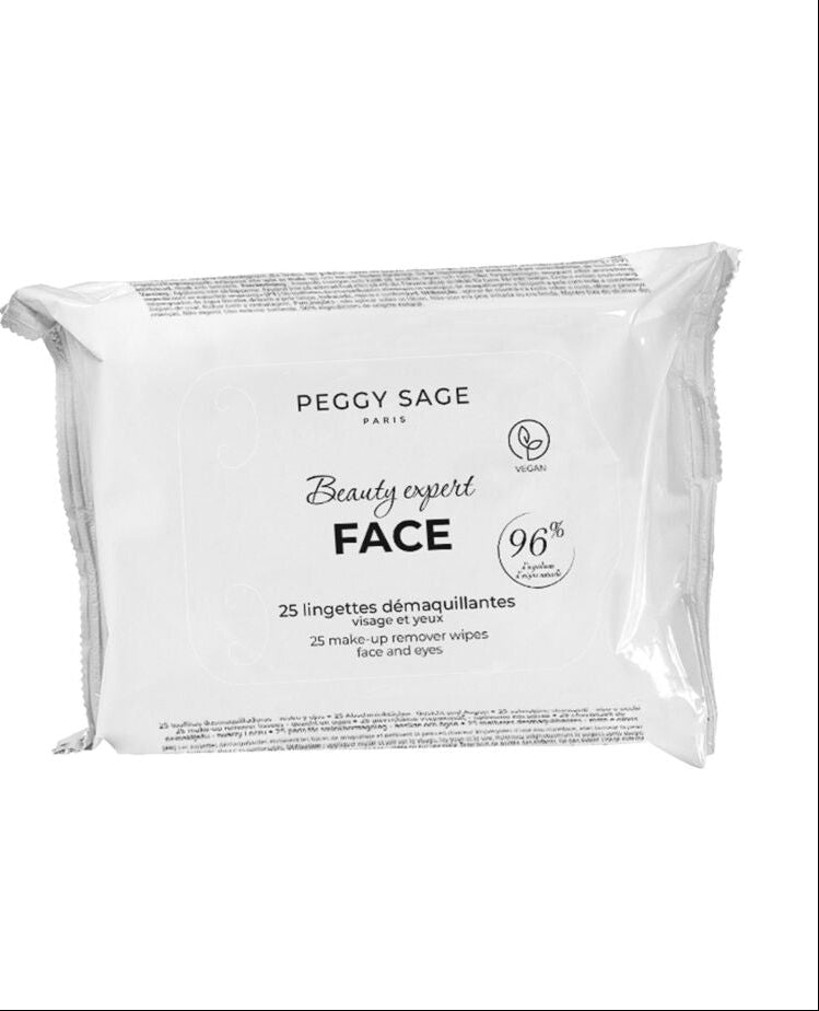 PEGGY SAGE FACE 25 SALVIETTINE STRUCCANTI VISO/OCCHI 400024