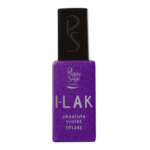 PEGGY SAGE SOAK OFF GEL POLISH I-LAK ABSOLUTE VIOLET 11 ML - Tre Pi Profumerie