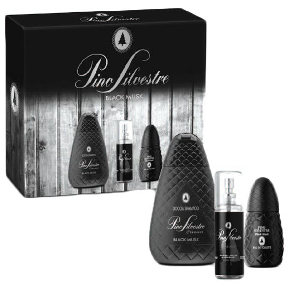 PINO SILVESTRE COFANETTO BLACK MUSK EDT 100 ML - Tre Pi Profumerie