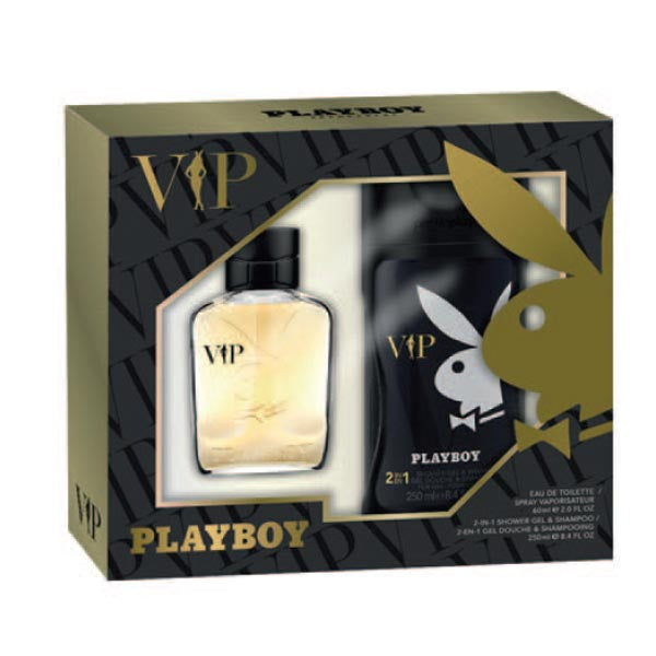 PLAYBOY VIP COFANETTO REGALO U EDT60+SG250ML - Tre Pi Profumerie