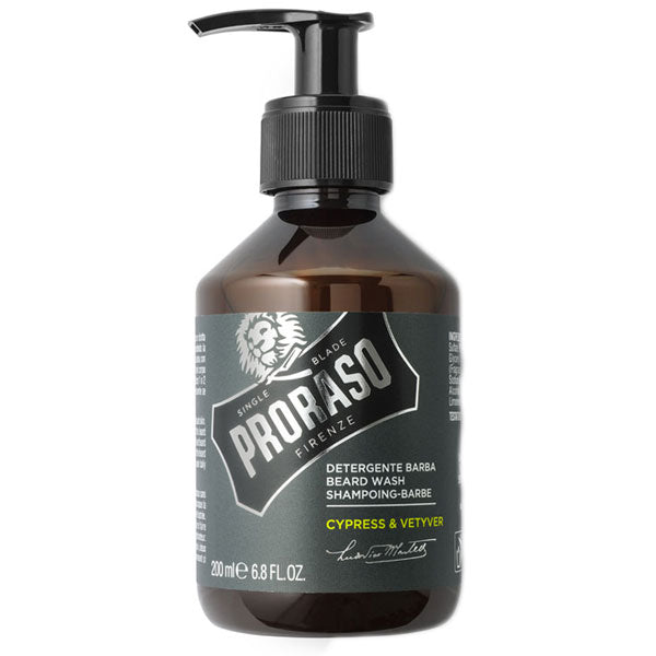 PRORASO CYPRESS E VETIVER DETERGENTE BARBA 200 ML - Tre Pi Profumerie