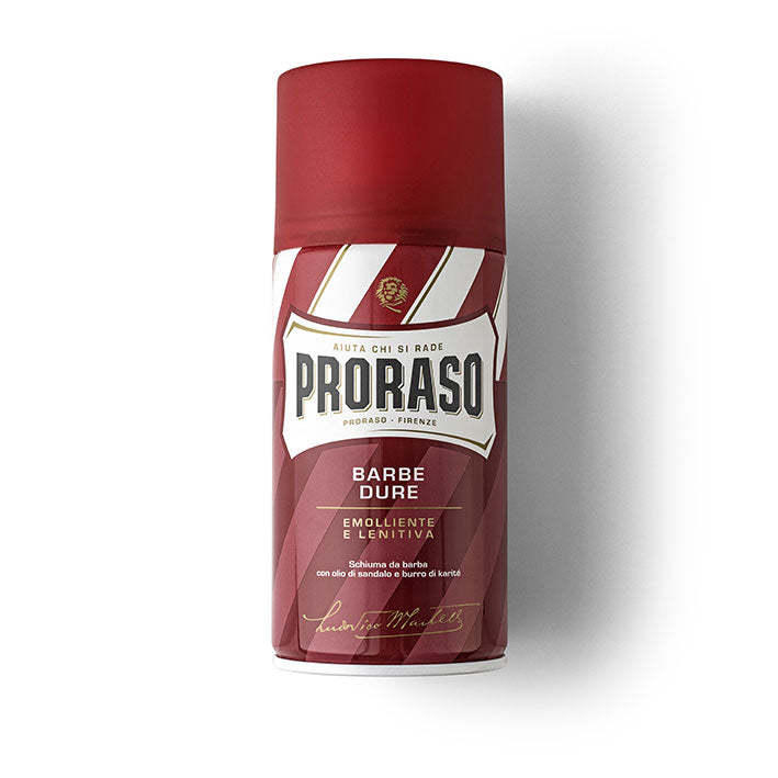 PRORASO SCHIUMA DA BARBA EMOLLIENTE BARBE DURE 400 ML - Tre Pi Profumerie