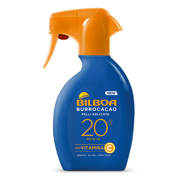 BILBOA BURROCACAO PROTEZIONE SOLARE SPRAY MEDIA SPF 20 250 ML - Tre Pi Profumerie