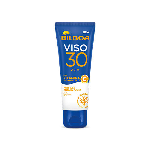 BILBOA VISO PROTEZIONE SOLARE VISO CON VITAMINA C SPF 30 50 ML - Tre Pi Profumerie