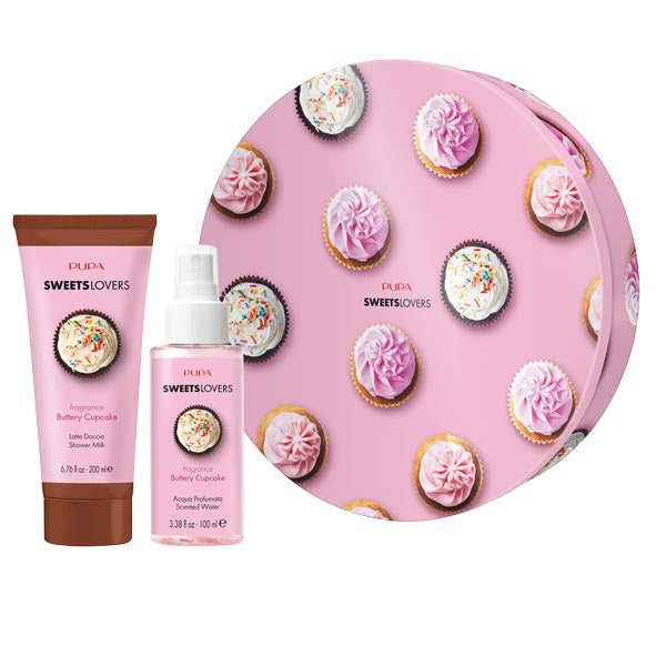 PUPA COFANETTO SWEETS LOVERS 4 LATTE + ACQUA CUPCAKE 001 - Tre Pi Profumerie