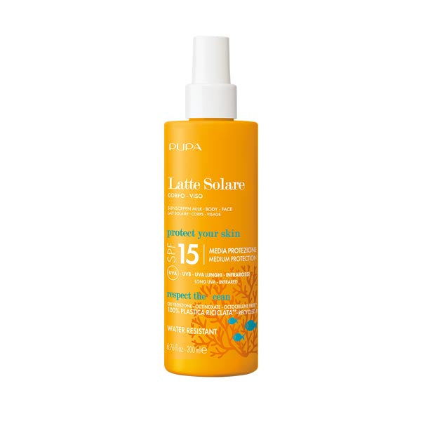 PUPA SOLARE LATTE SOLARE SPF 15 200 ML - Tre Pi Profumerie