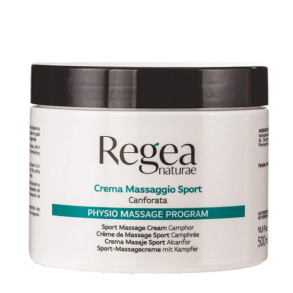 REGEA CREMA MASSAGGIO SPORT CANFORATA 500 ML - Tre Pi Profumerie