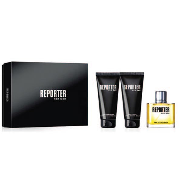 REPORTER KIT UOMO EDT 75 ML + DOCCIA 100 ML + AFTER SHAVE BALM - Tre Pi Profumerie