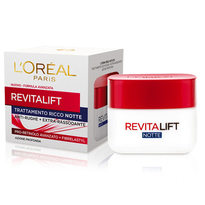 L'OREAL REVITALIFT TRATTAMENTO RICCO NOTTE 50 ML - Tre Pi Profumerie