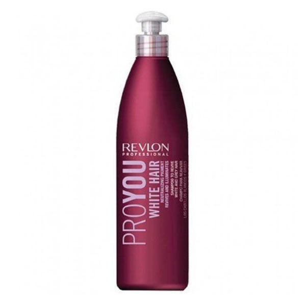 REVLON PROYOU WHITE HAIR SHAMPOO SILVER SHAMPOO 350 ML - Tre Pi Profumerie