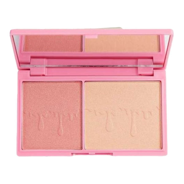 REVOLUTION I HEART HIGHLIGHTER HEART ROSE FIZZ GLOW ILLUMINANTE - Tre Pi Profumerie