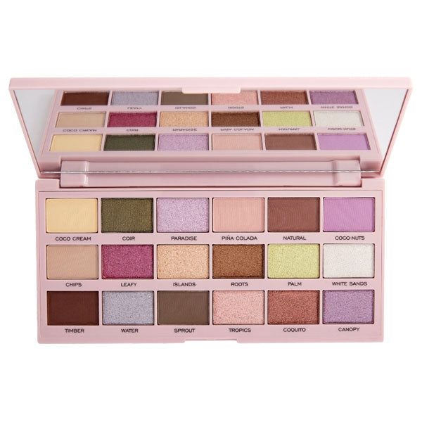 REVOLUTION I HEART PALETTE TASTY COCONUT EYESHADOW 18 OMBRETTI - Tre Pi Profumerie