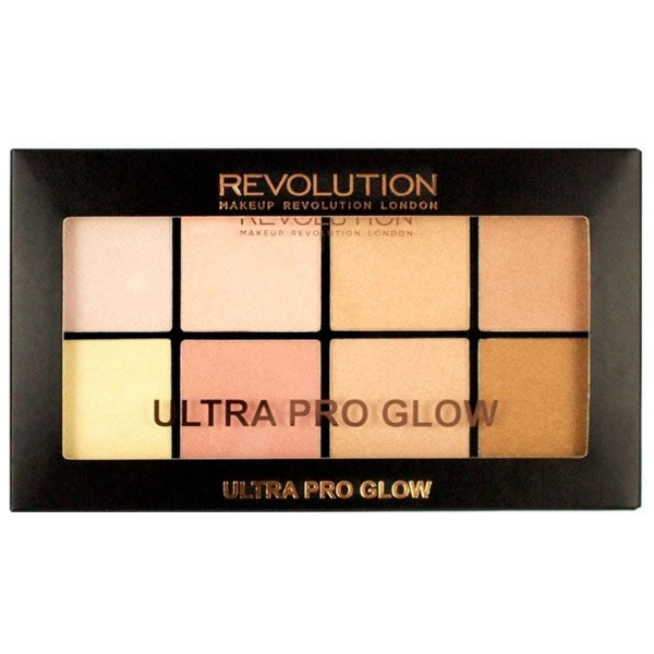 REVOLUTION ULTRA PRO GLOW PALETTE POLVERI ILLUMINANTI 8 COLORI - Tre Pi Profumerie
