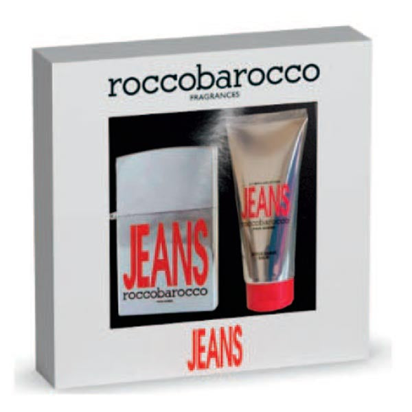 ROCCOBAROCCO JEANS POURHOMME KIT EDT 75 ML + AFTER SHAVE BALM - Tre Pi Profumerie