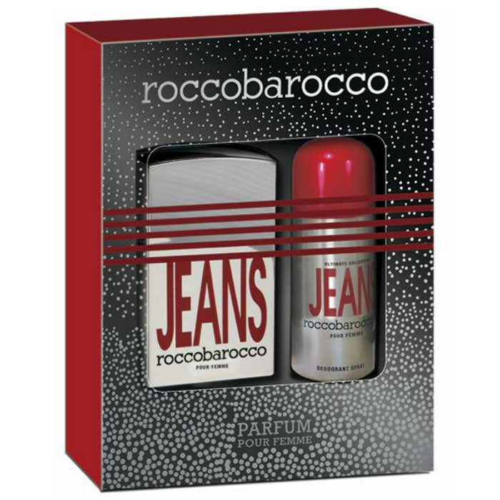 ROCCOBAROCCO JEANS POURFEMME COFANETTO EDP 75 ML + DEO 150 ML - Tre Pi Profumerie