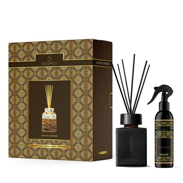 ROOMOI DIFFUSORE AMBIENTE COFANETTO CAFEE GARDEN - Tre Pi Profumerie