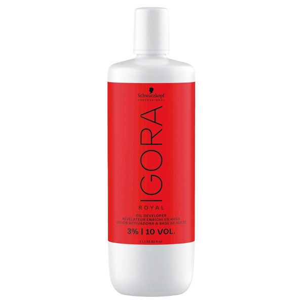 SCHWARZKOPF IGORA OIL DEVELOPER OSSIDANTE 3% - 10 VOLUMI 1000 ML - Tre Pi Profumerie