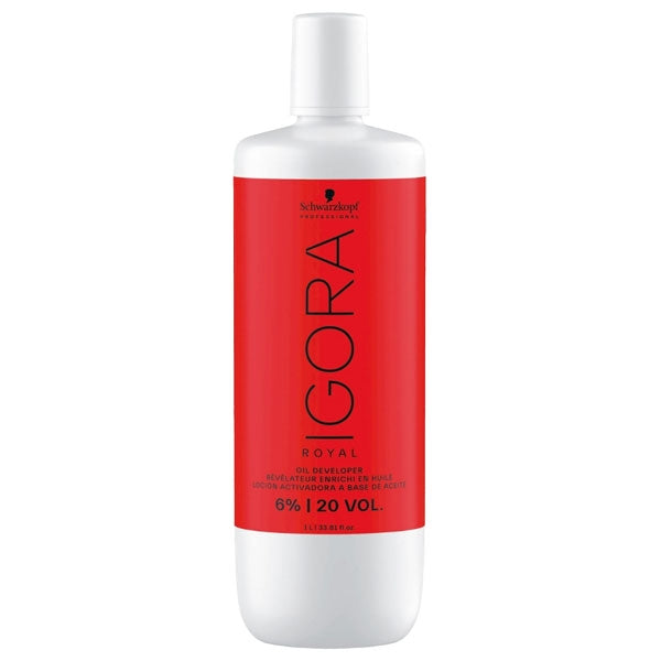 SCHWARZKOPF IGORA OIL DEVELOPER OSSIDANTE 6% - 20 VOLUMI 1000 ML - Tre Pi Profumerie